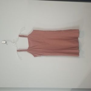 ALTAR'D STATE Terracotta Adjustable Strap Lace Up Back Mini Dress